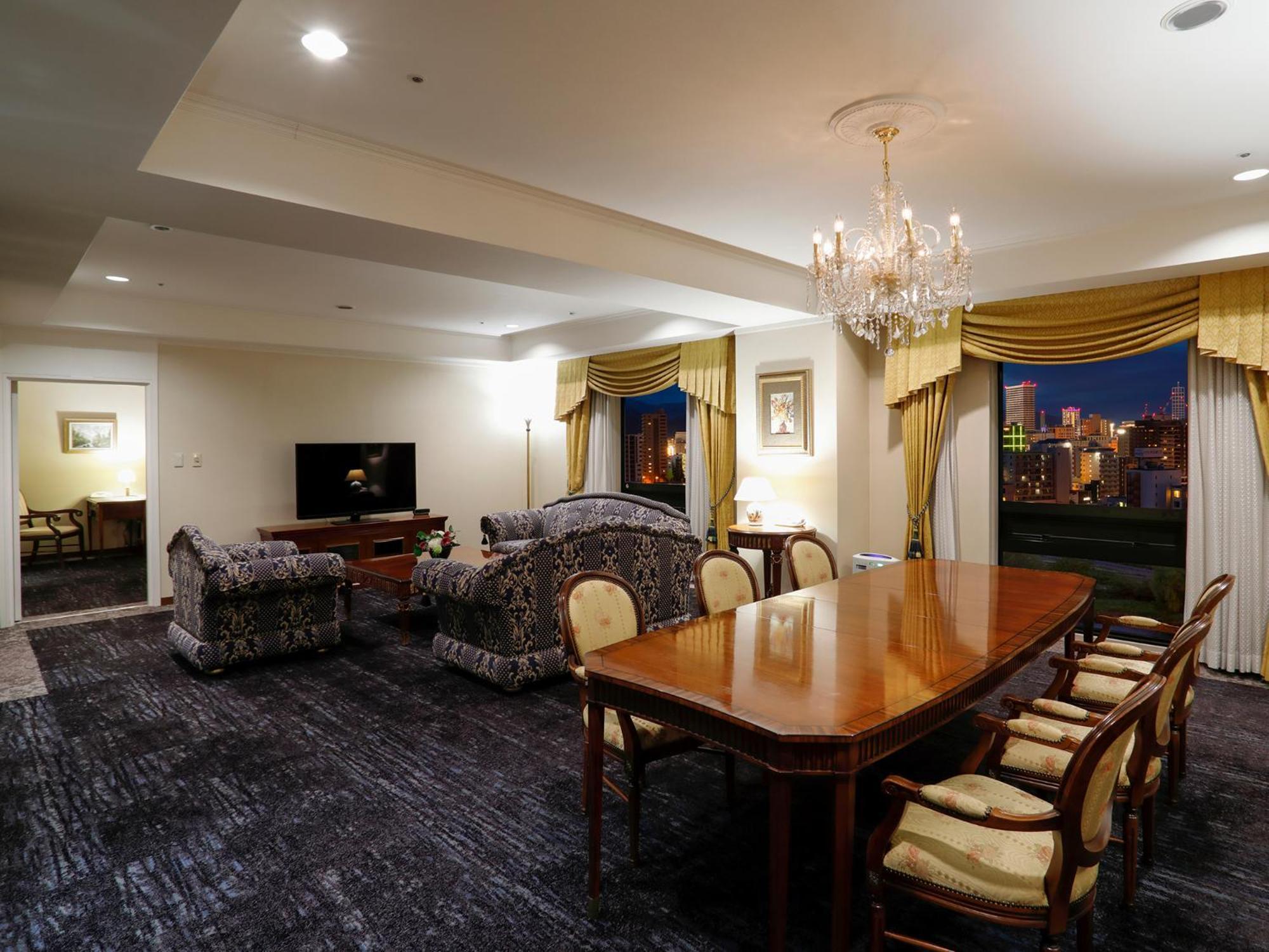 Premier Hotel -Tsubaki- Sapporo Rom bilde A suite at the hotel